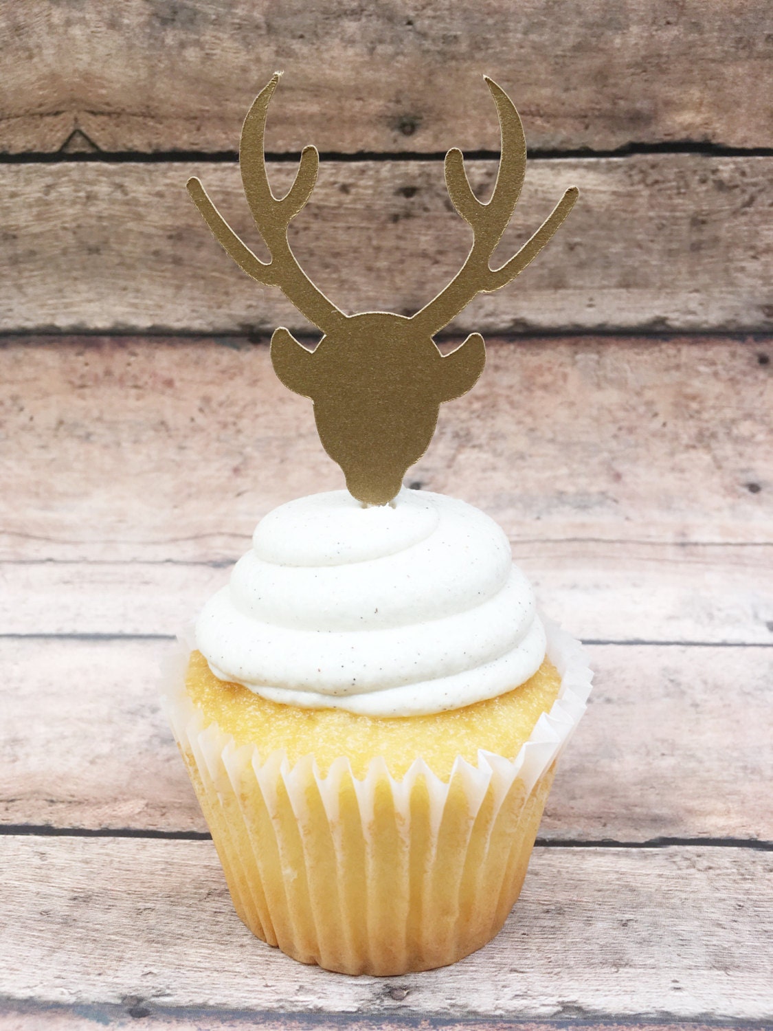 Deer Cupcake Topper Woodland Cake Topper Boho Party