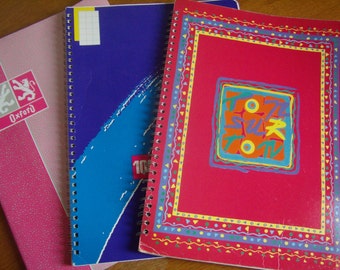 Notebook Set Of 3 Blank Notebooks School Supplies Choose