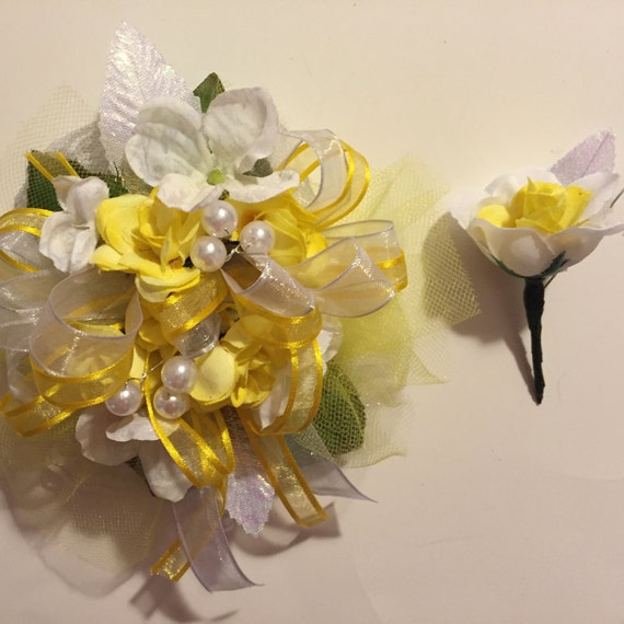Yellow Prom CorsageYellow Wrist Corsage by ForeverRememberToday