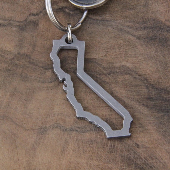 Stainless Steel California Keychain California Keychain CA