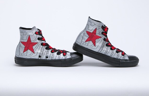 Winter Soldier Hand-Painted Shoes