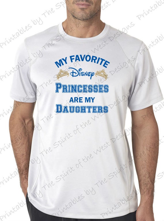 My Favorite Disney Princesses are my Daughters Iron on IMAGE Printable Clip Art Disney Shirt Party T-shirt Transfer Download Mickey Il_570xn