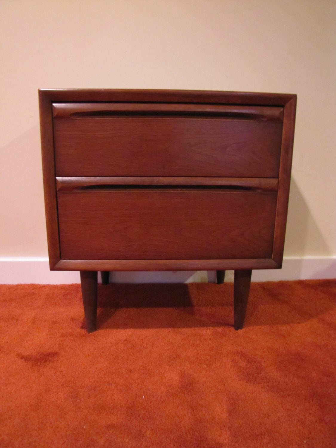 Mid Century Modern Nightstand, MCM Bed Side Table, Vintage End Table