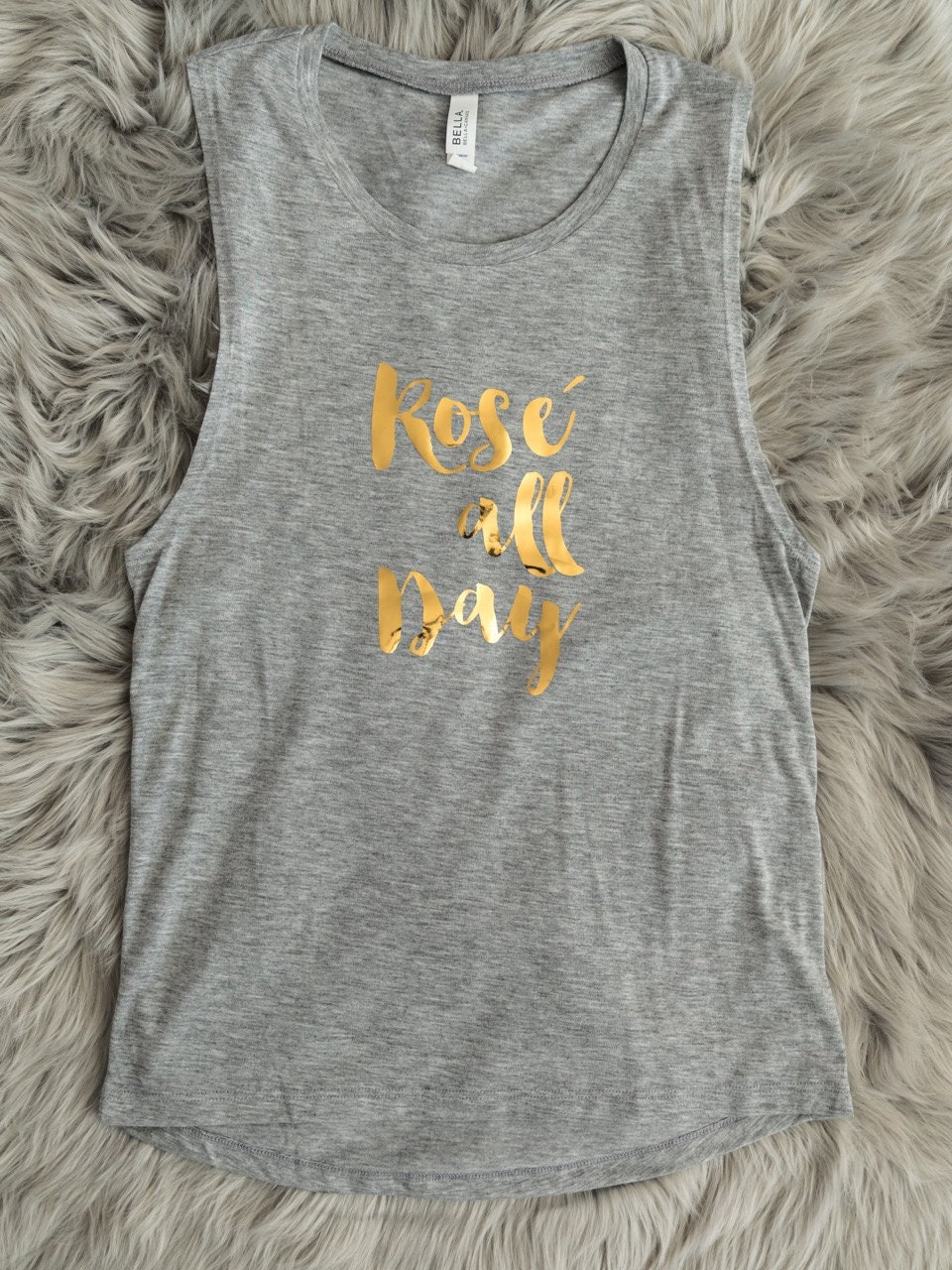 Rose all Day Shirts, Rose all Day Flowy Muscle Tank // Bridal Shower Shirts, Bachelorette Party Shirts, Bridesmaids Shirts / 8803