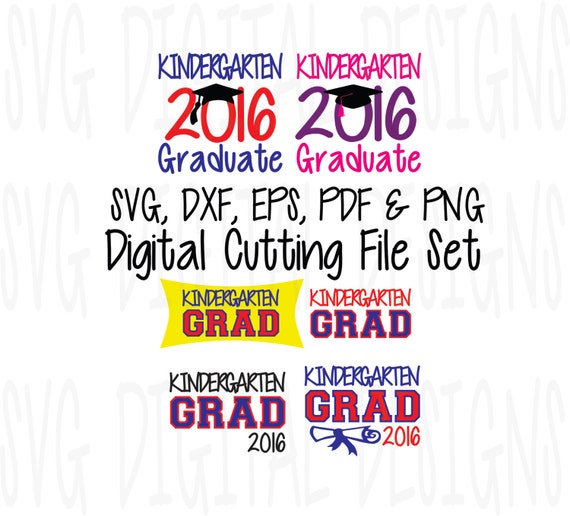 Download Items similar to KINDERGARTEN Graduation Svg BUNDLE 2016 ...