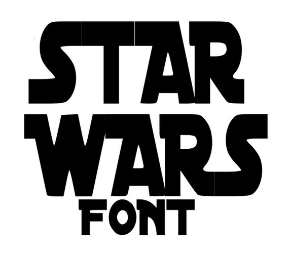 Star Wars Font SVG Vector Alphabet and numbers by JenCraftDesigns