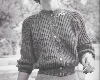 50s knitting pattern | Etsy