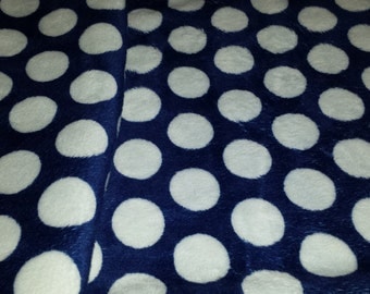 Navy blue polka dot Lap Weighted Blanket - 12x20 inches - 2 pounds - restless leg, ADHD, autism, anxiety,