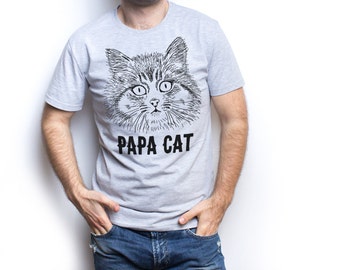 Papa cat shirt new dad shirt new dad gift new dad t shirt new daddy shirt dad to be dad to be gift dad to be shirt Father gift Daddy gift