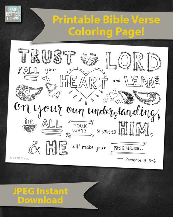 223 Simple Proverbs 3 5 Coloring Page for Kids