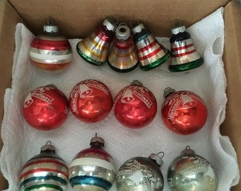 Vintage Shiny Brite Christmas Ornament Bulbs (13)