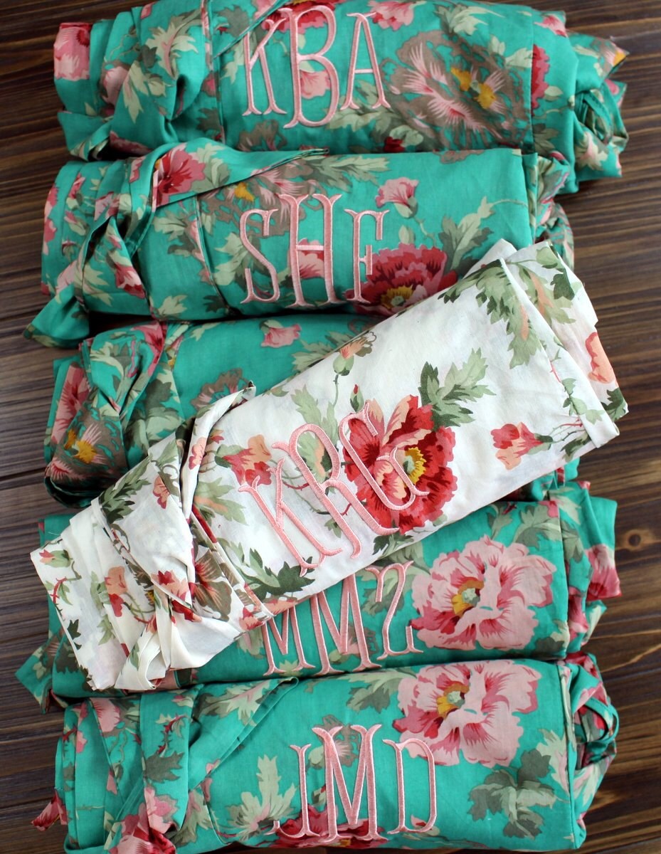 bridesmaid robes set of 6
