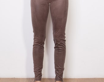 Final sale, Suede leggings, Suede pants, Suede trousers, Eco suede pants, Veggie suede pants, Veggie suede leggings