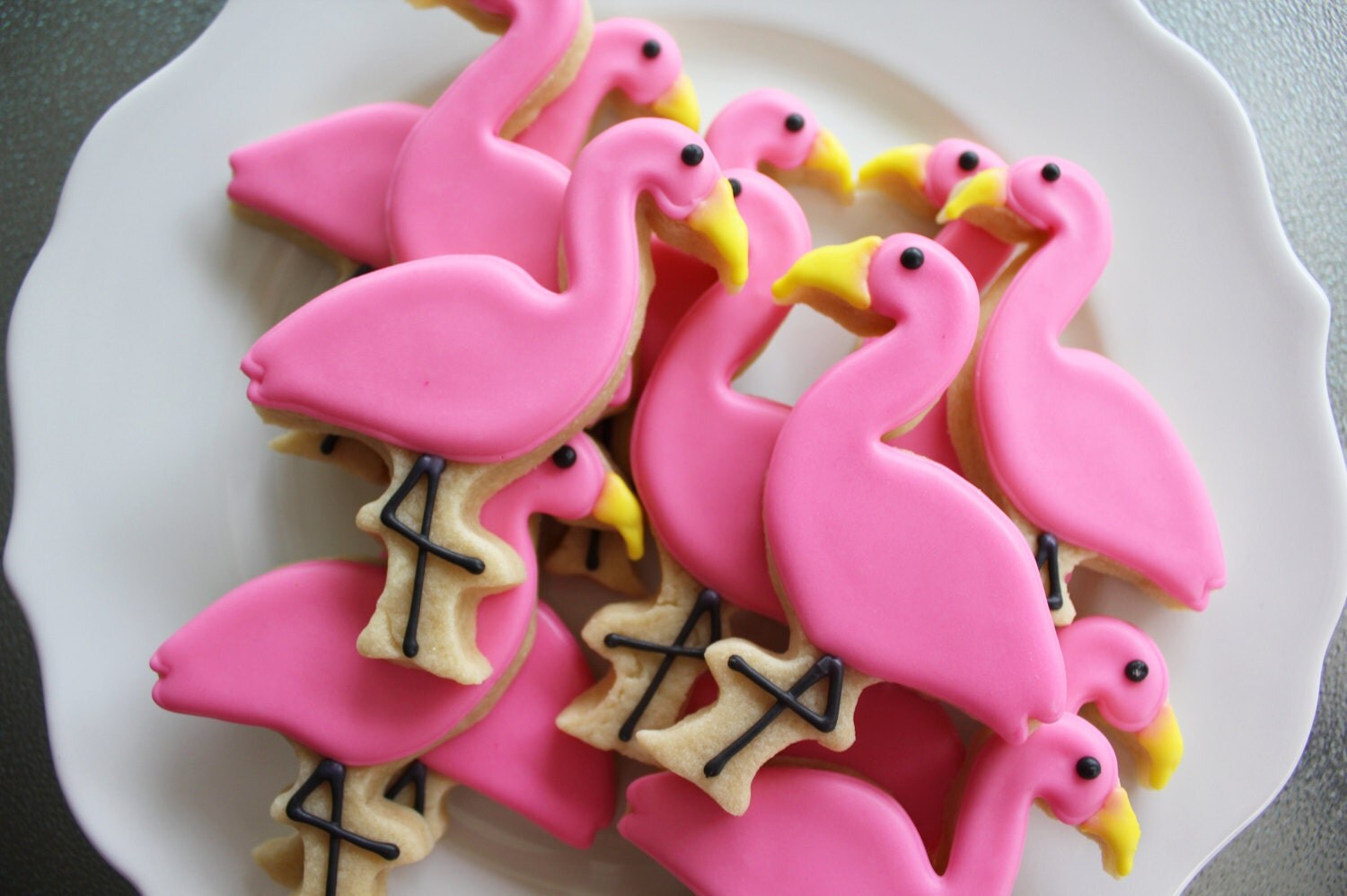 Flamingo Sugar Cookies