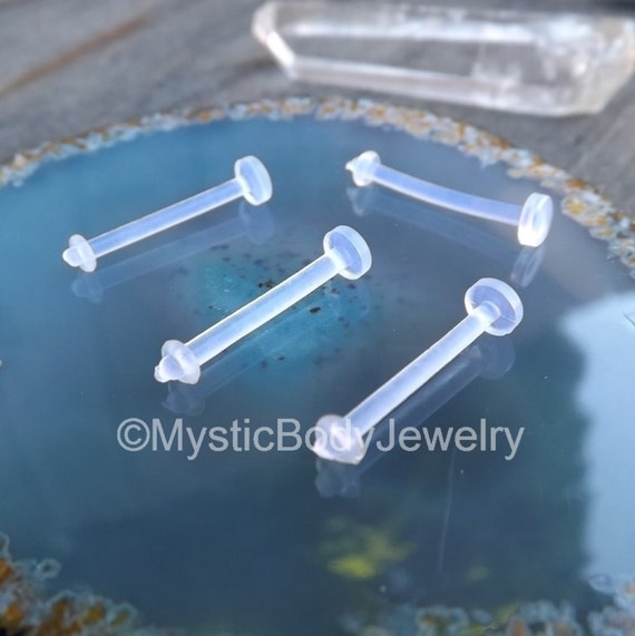 14g Retainer Clear Transparent 5/8 MRI Safe Surgery