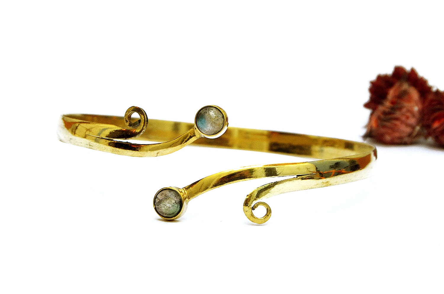 Gypsy Arm Cuff Upper Arm Cuff Gold Armlet Arm Bracelet