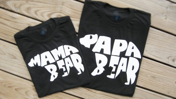 mama and papa bear shirt