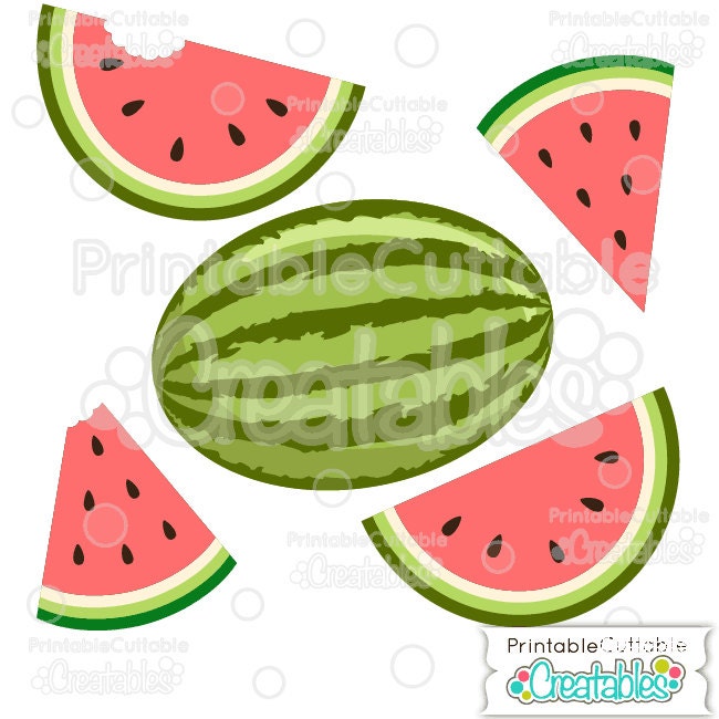 Download Summer Watermelon SVG Cutting Files & Clipart E143 Includes