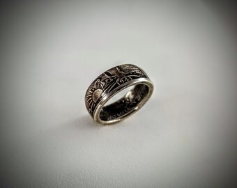 Walking Liberty Silver Coin Ring
