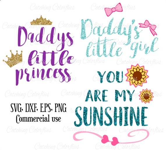 SVG Cutting Files Daddy's Little Princess Daddy's