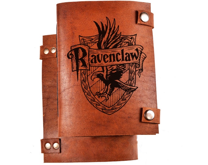 Ravenclaw logo journal - ravenclaw notebook - harry potter notebook - harrypotter gift - leather diary
