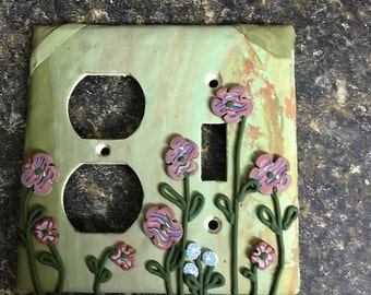 Handcrafted Polymer Clay Light Switch Plates