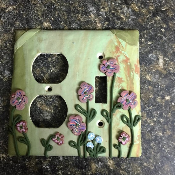 Handcrafted Polymer Clay Light Switch Plates