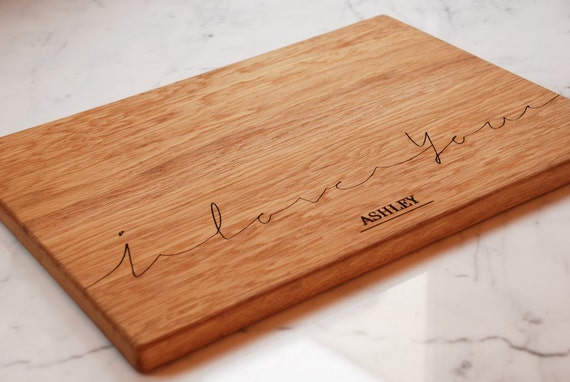 Personalized Couple Cutting Board Engraved By Woodluckengraved 