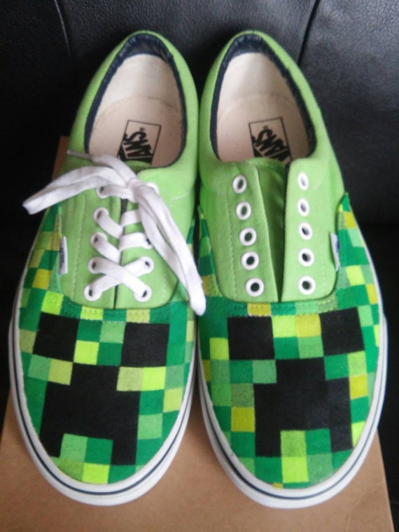 Minecraft Creeper Vans Era Van Doren Hand by PaintByTheFoot