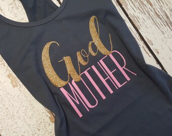 God Mother Tank top / will you be my godmother / Godmother gift / Godmother shirt / Godmother Tank