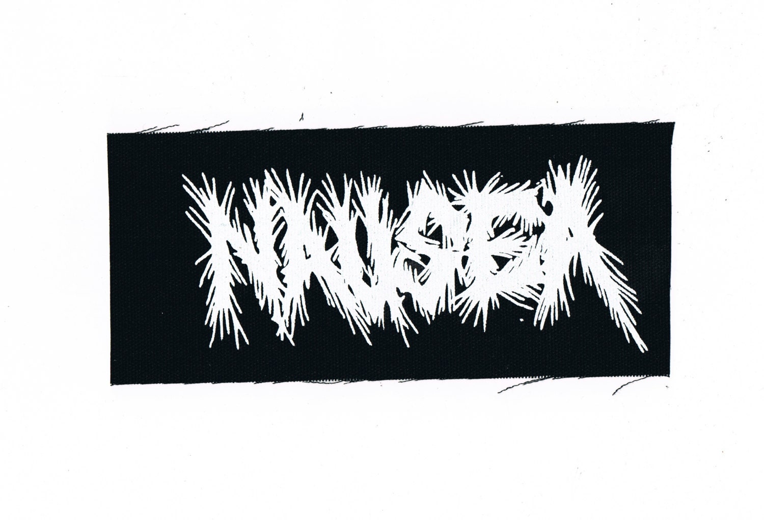Nausea Band Logo Patch Crust Punk Thrash Metal Patches