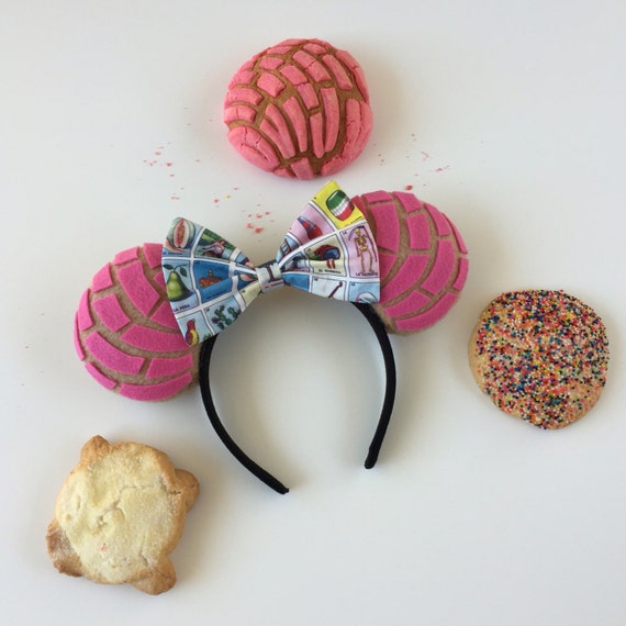 Pink Concha Ears / Pan Dulce Mouse Ears / by DeAztlanDesign