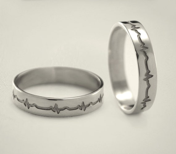 heartbeat rings for couples amazon
