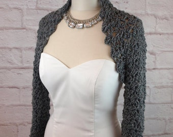 Crochet Pattern Shrug Easy Crochet Pattern Wedding Crochet Pattern Bridal Shrug Bridal Bolero Long Sleeve Crochet Shrug Pattern
