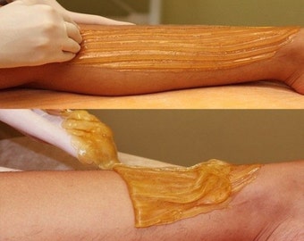 Vegan Natural Hair removal - Organic Sugaring Wax Kit - Sensitive skin - Bikini Wax - Brazilian Wax - Full body Waxing - Wax