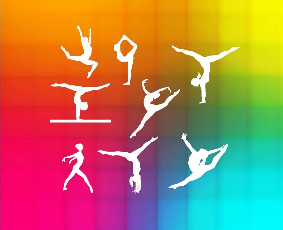 Download gymnast design svg gymnastics silhouette SVG and DXF