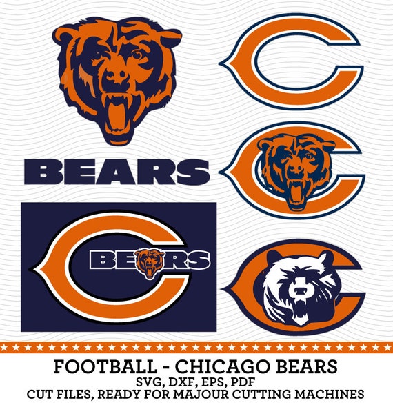 Chicago Bears Football Logo SVG dxf eps PDF by SVGsilhouetteDXF
