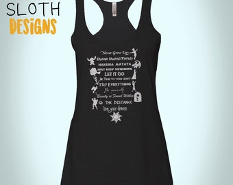 Disney 11 Lessons Disney tank top Women racerback tank top Fitness tank work out Yoga burn out tank top