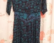Popular items for blue teal dress on Etsy