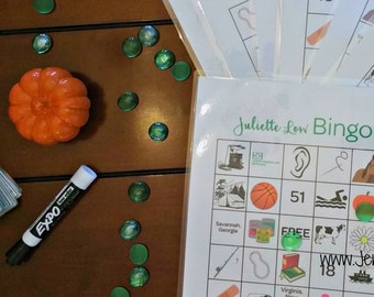 Juliette Low Bingo - Girl Scout Learning Game