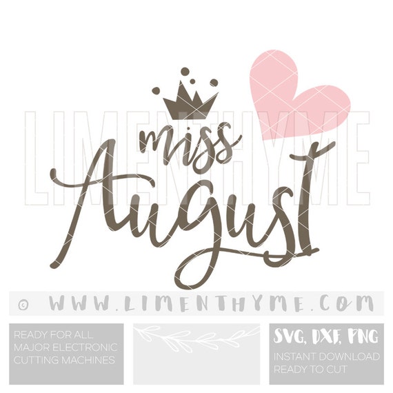 Download Baby Girl Birthday SVG Little Miss August / girl birthday ...