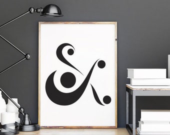 Ampersand Wall Art ampersand wall art | etsy Ampersand Wall Art ampersand wall art | etsy