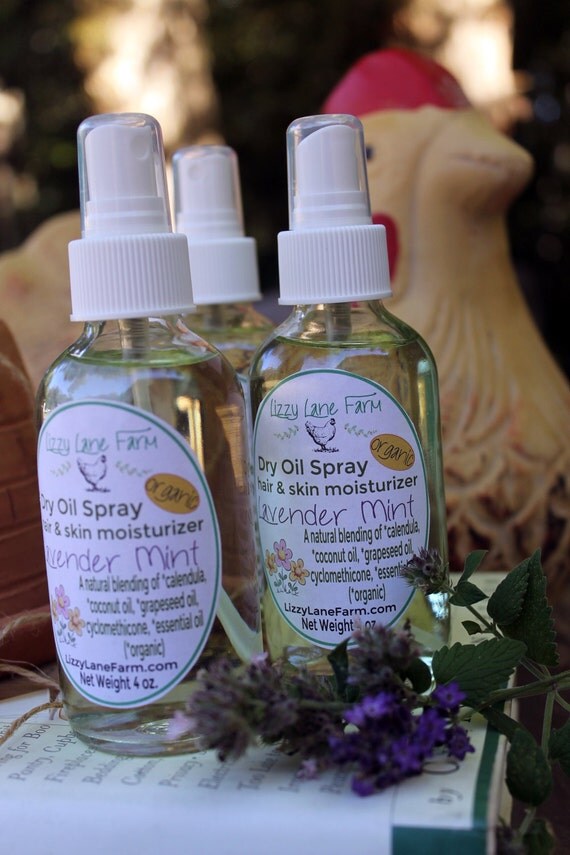 Dry Oil Body Spray Lavender Mint Herbal Dry Oil Spray