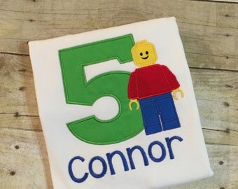 Lego Birthday Shirt, Lego Custom Shirt, Lego Personalized Shirt, Lego Boy Shirt, Lego Man Birthday Shirt, Lego Birthday, Personalized Lego