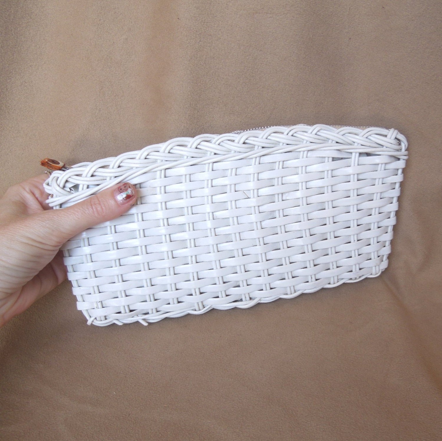 white resin clutch