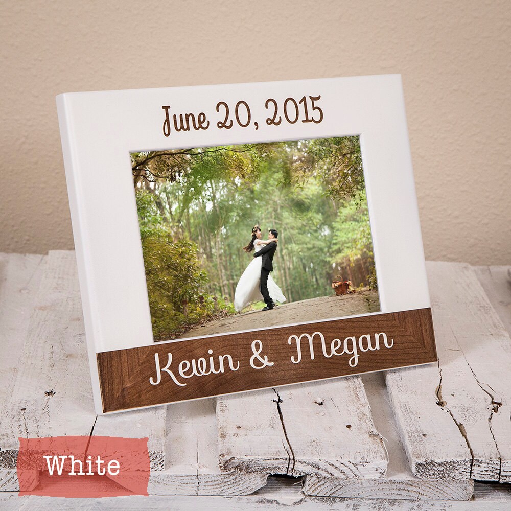 Personalized Wedding Picture Frame With Date Wedding Date