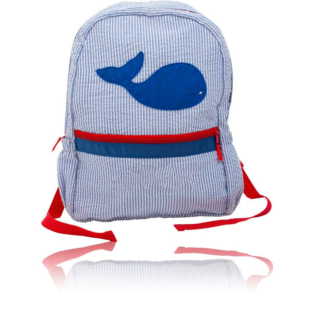 personalized seersucker backpack toddler nautical personalized seersucker backpack toddler nautical