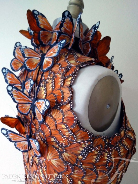 Effie Trinket inspired butterfly dress made to order