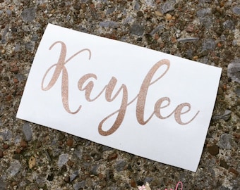 Vinyl Name Decal- Name Sticker- Monogram Sticker- DIY Monogram