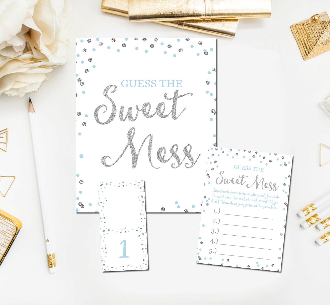 Guess The Mess Game Printable Baby Shower Guess The Sweet